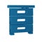 Blue Drawer with documents icon isolated on transparent background. Archive papers drawer. File Cabinet Drawer. Office