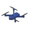 Blue drone icon, isometric style