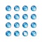 Blue drop document icons