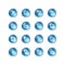 Blue drop server icons