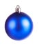 Blue dull christmas ball