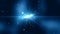 Blue Dust particle explosion and bright Star