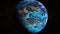 Blue Earth from the Cosmos: A Hamster\\\'s View, Made with Generative AI