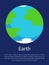 Blue Earth on Informative Poster with Sample Text