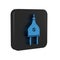 Blue Electric plug icon isolated on transparent background. Concept of connection and disconnection of the electricity