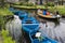 Blue Electric Punter Boats Giethoorn
