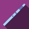 Blue electronic cigarette icon, flat style