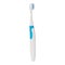 Blue electronic toothbrush. View from back