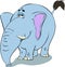 Blue Elephant illustration