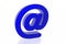 Blue email symbol