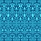 Blue ethnic tribal seamless pattern