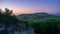 Blue evening in the Palava Hills, Southern Moravia