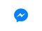 Blue Facebook Messenger app icon