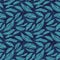 Blue Feather Vector Pattern