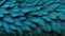 Blue feathers texture background with detailed digital art of elegant big bird feathers