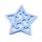 Blue felt star