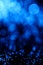 Blue fiber optic abstract