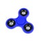 Blue fidget spinner