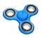 Blue Fidget Spinner Toy Isolated