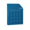 Blue File document icon isolated on transparent background. Checklist icon. Business concept.