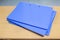 Blue file folder with documents