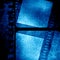 Blue filmstrip