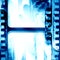 Blue filmstrip