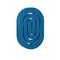 Blue Fingerprint icon isolated on transparent background. ID app icon. Identification sign. Touch id.