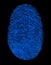 Blue Fingerprint Identity ID