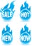 Blue fire buttons