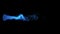 Blue fire flame element overlay motion graphic