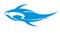 Blue fish logo