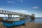 Blue Fishing Boat at Selsey Bill Lifeboat Station