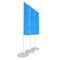 Blue Flag Blank Expo Banner Stand.