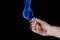 Blue flame lightbulb