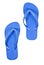 Blue Flip Flops