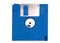 Blue floppy data disk