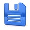 Blue floppy disk icon