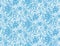 Blue floral textile vector seamless pattern in