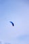Blue flying kite in the sky