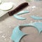 Blue Fondant icing