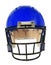 Blue Football Helmet - Front View