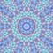 Blue fractal kaleidoscope