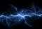 Blue fractal lightning background,