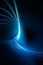 Blue Fractal Plasma Background