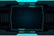 Blue frame control panel abstract Technology Interface hud