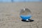 Blue freedom concept: The Crystal Ball reflecting water and sky in blue. Beautiful creative landscape photography