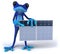 Blue frog