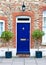 Blue front door