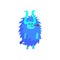 Blue Furry Childish Monster